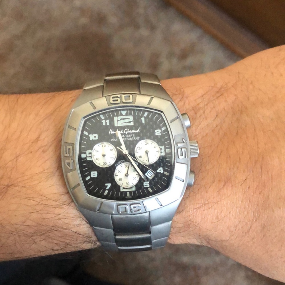 André Giroud titanium chronomaster watch